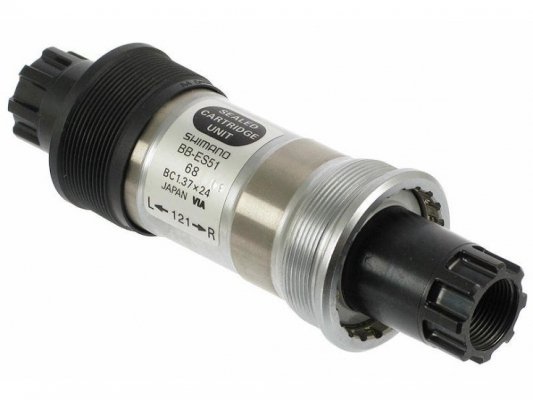 Каретка велосипедная SHIMANO ES51, 68/121, Octalink, без болтов