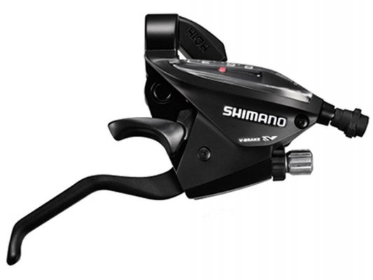 Шифтер велосипедный с тормозной ручкой Shimano Tourney EF510, правый, 7 скоростей, ESTEF5102RV7AL