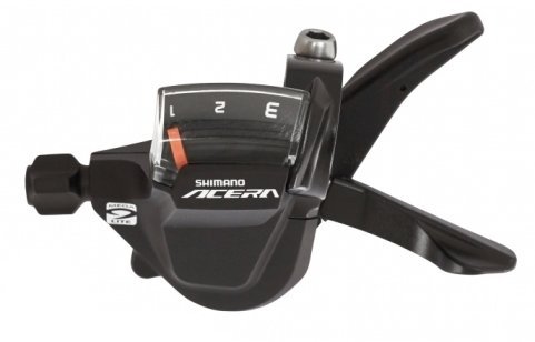 Шифтер велосипедный SHIMANO Altus, M3000, правая, 9 скоростей, трос 2050мм