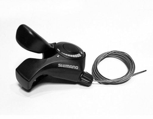 Шифтер велосипедный Shimano Tourney, TX30-LN, 3(Frict)скорости, 1800мм, ASLTX30LFBT