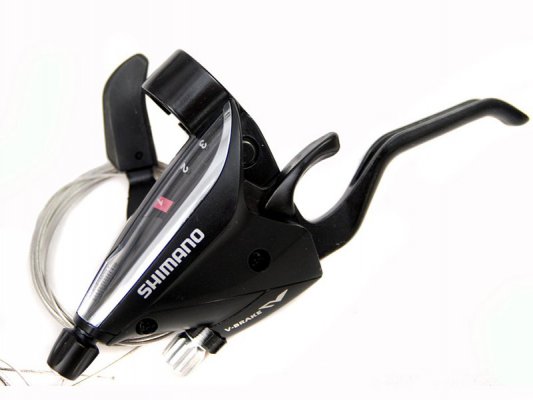 Переключатель SHIMANO велосипедный Tourney левый 3 скорости ASTEF652LSBL 5-587678