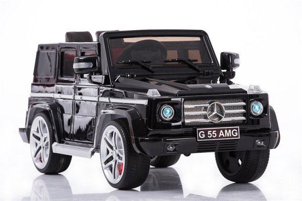 Радиоуправляемый детский электромобиль Mercedes Benz G55 Black 12V 2.4G - DMD-178