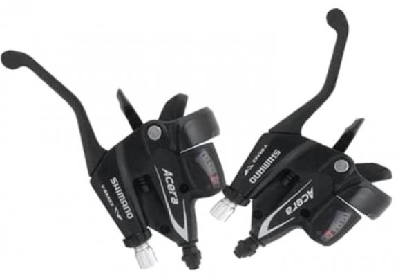 Манетки для велосипеда SHIMANO ACERA ESTM390PTAL шифтер+тормозная ручка 3х9скорости, 2-4029