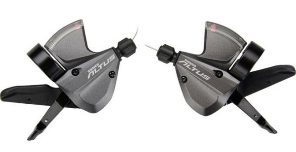 Переключатели SHIMANO для велосипеда  Altus Rapidfire PLUS 3х9cr тросы+рубашки