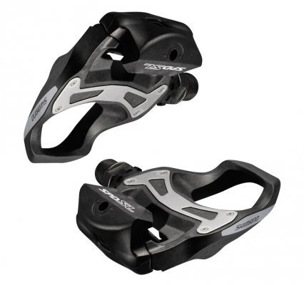 Педали SHIMANO для велосипеда  PD-R550, без отражателей, с шипами, черные, EPDR550G