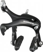 Тормоз клещевой SHIMANO, R451, задний, гайка: 10.5мм, пролет 57мм, колодки R50T2, EBRR451AR73L