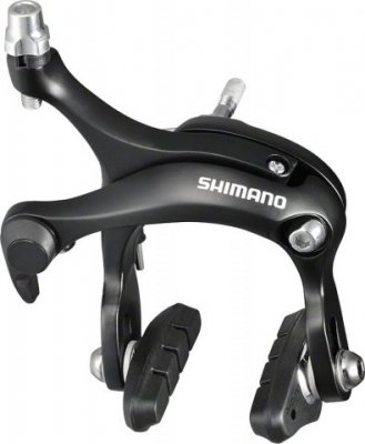 Тормоз клещевой SHIMANO, R451, передний, гайка: 10.5/12.5/18/27мм, пролет 57мм, EBRR451AF73XL