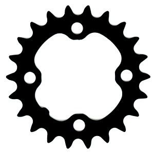 Звезда передняя для велосипеда Shimano Deore XT для FC-M760, 22T, черная Y1F822000
