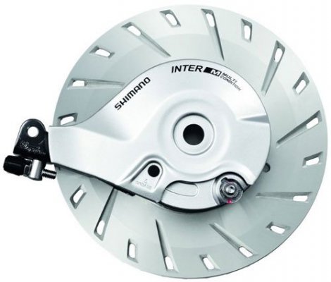 Тормоз роллерный велосипедный Shimano IM81, задний, с шайбой 7.2мм для BC3/8 ABRIM81RC