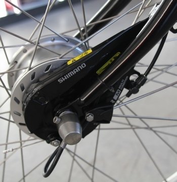 Тормоз роллерный SHIMANO IM45, передний, стопорная гайка 3.5мм(M9), цвет черный ABRIM45FBL