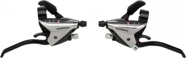 Шифтер/Тормозная ручка велосипедный Shimano Tourney EF65 левая/правая 3x7ск ESTEF65P7AS
