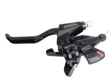 Шифтер/Тормозная ручка SHIMANO Altus M310, левый, 3 скорости, трос 1800 мм, черный, ASTM3102LSBL