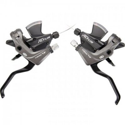 Шифтер/Тормозная ручка SHIMANO Altus, M370, левая/правая, 3x9скоротсей, цвет черный ESTM370PAL