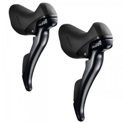 Шифтер/тормозная ручка SHIMANO Sora, левый и правый 3x9 скоростей, трос и оплетка, ESTR3000TPA