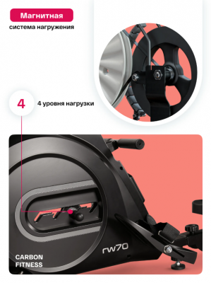 Гребной тренажер Carbon Fitness RW70