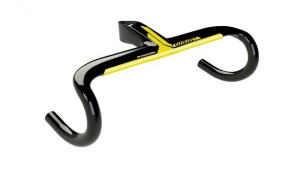 Руль Wilier ALABARDA Pro 90x40 желтый/черный