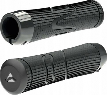 Грипсы Merida с замком Expert EC Ergonomic shape, soft rubber 33x140mm Black