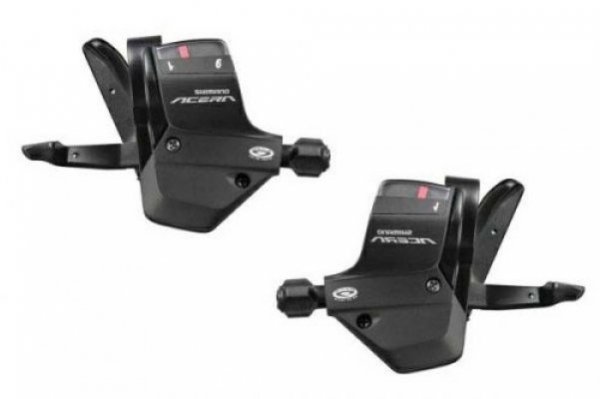 Переключатели SHIMANO ACERA RAPIDFIRE PLUS, 3х9скоростей+троса+рубашки