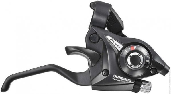Переключатель SHIMANO ALTUS ESTEF51R8AL2P шифтер+ тормозная ручка 2пал+руб.8скор. прав.черн. 2-3163