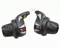 Шифтер Shimano Tourney, RS36, лев/пр, 3(Frict)x6ск), тросик+оплетка