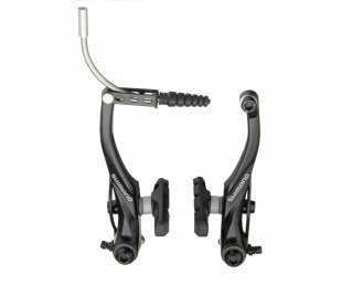 Тормоз SHIMANO v-br Alivio, T4000, пер, колодки S65T, черный EBRT4000FX43SLP