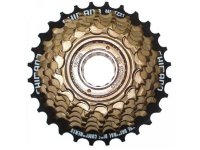 Кассета-трещетка для велосипеда Shimano Tourney, 7х14-28Тчерно-коричневая