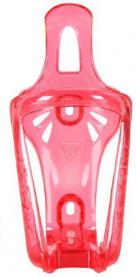 Флягодержатель велосипедный TOPEAK Mono Cage CX, прозрачный красный цвет