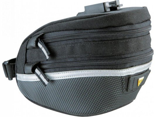Подсёдельная велосумка TOPEAK Wedge Pack II, с креплением F25, сrain cover, большая