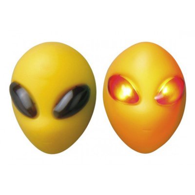 Фонарь велосипедный задний TOPEAK AlienLux, корпус жёлтый, красный свет, 2 функции, влагозащищенный