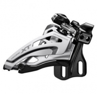 Переключатель передний SHIMANO XT M8020-E, E тип, side-swing, 3X11, верхняя тяга