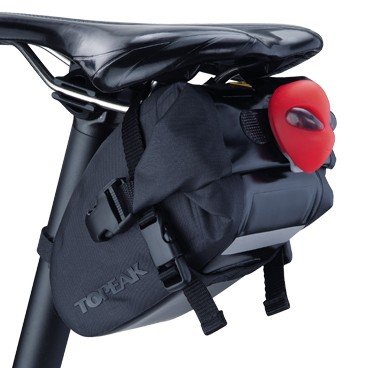 Велосумка подседельная TOPEAK Wedge DryBag, крепление на липучке, черная