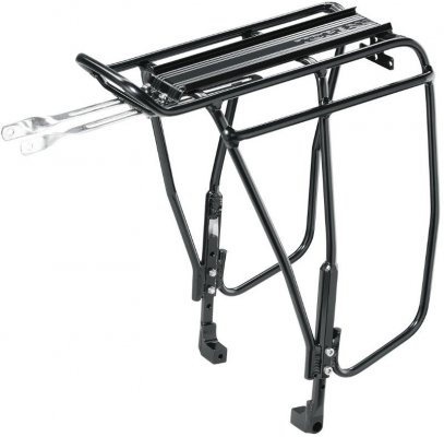Велобагажник Uni SuperTourist DX TOPEAK с дисковыми тормозами, черный, алюминий