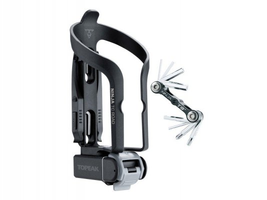 Флягодержатель с инструментом TOPEAK Ninja TC-Road intergrated cage & tire lever, tool box