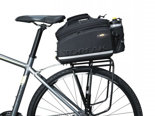 Велосумка с держателем для бутылки TOPEAK MTX Trunk Bag DX, черный, 36 x 25 x 21.5-29 см