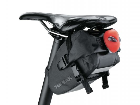 Подсёдельная сумка TOPEAK Wedge DryBag, маленькая, с креплением на липучке, цвет - чёрный