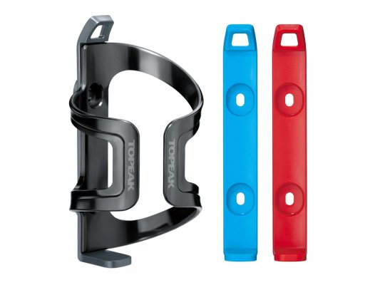 Флягодержатель велосипедный TOPEAK DualSide Cage EX, пластик, Black w/Gray/Blue/Red