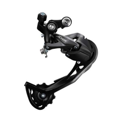 Переключатель задний SHIMANO Altus M2000, SGS, черный, 9 скоростей, черный