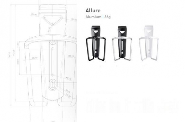 Флягодержатель  Tacx Allure Pro серебрист.