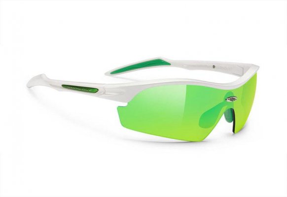 Очки Rudy Project REVENGE WHITE GLOSS-MLS GREEN RUBBER