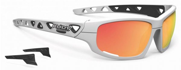 Очки Rudy Project AIRGRIP WHITE Gloss - Multilaser ORANGE