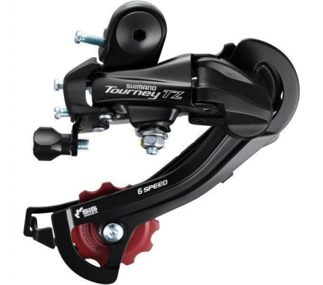 Переключатель задний SHIMANO Tourney TZ500 GS, 6 скоростей, на петух