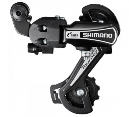 Переключатель задний SHIMANO Tourney, 6 скоростей, крепление на болт, черный