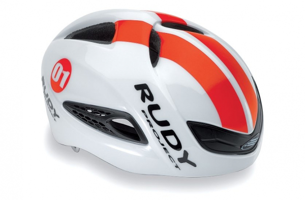 Велошлем Rudy Project BOOST 01 WHITE/RED FLUO SHINY S/M