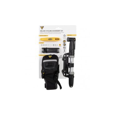 Комплект (мультиинструмент, монтажки, насос, сумка) TOPEAK DELUXE CYCLING ACCESSORY KIT