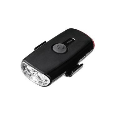 Фонарь габаритный TOPEAK HEADLUX DUAL USB RECHARGEABLE HELMET LIGHT FRONT:140 LMS/REAR:10 LMS BLACK