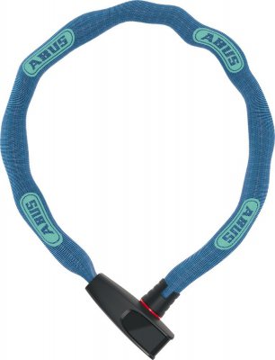 Замок велосипедный ABUS Catena 6806K/75, цепь, на ключ, Neon blue