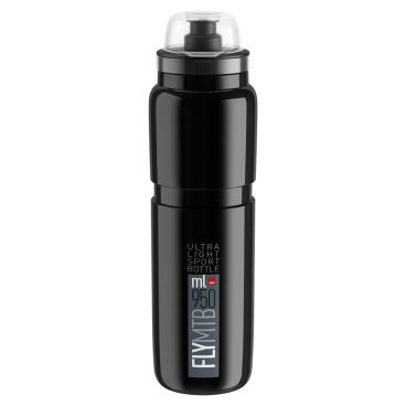Фляга велосипедная Elite Fly MTB, 950 мл, черный, защитный колпачок, EL0160908