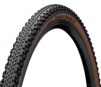 Велопокрышка CONTINENTAL Terra Trail, 28 x 1,5, 40-622, складная, BlackChili, ProTection, E25, черно-прозрачный