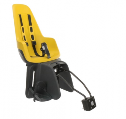 Велокресло Bobike ONE Maxi Frame, с креплением на багажник/раму, mighty mustard,