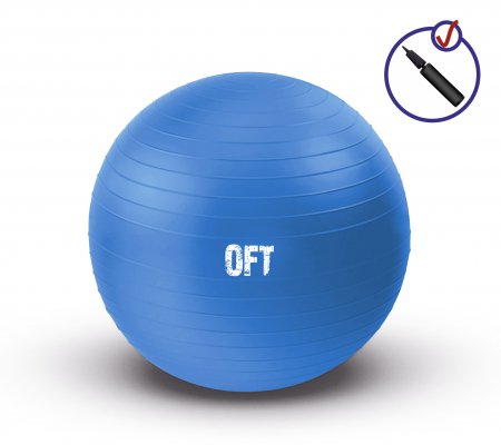 Гимнастический мяч Original Fit.Tools 75 см синий